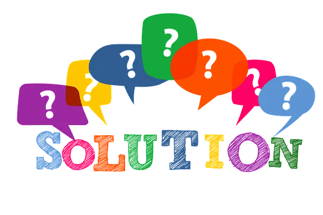 Solution logo with question marks, representing digital marketing services in Thrissur.