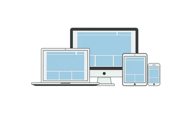 Various electronic devices including a computer, phone, and tablet on a black background. Ideal for web designers in Thrissur